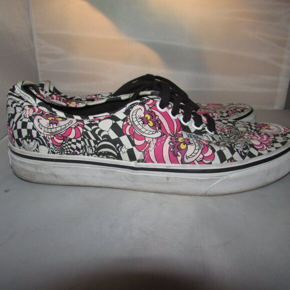 Vans Disney Alice in Wonderland Chesire Cat Men 7.5 Women 9.0 Used As Is - Picture 2 of 6